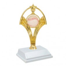 8" Swinging Baseball Trophy